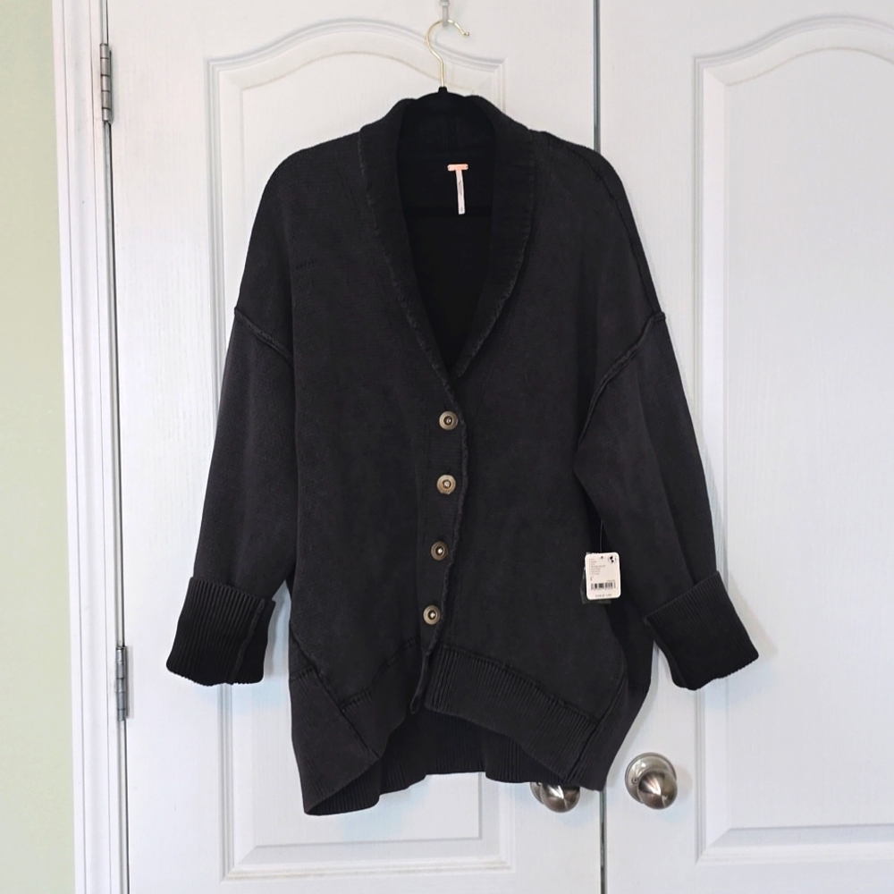 Oversize heavyweight cardi